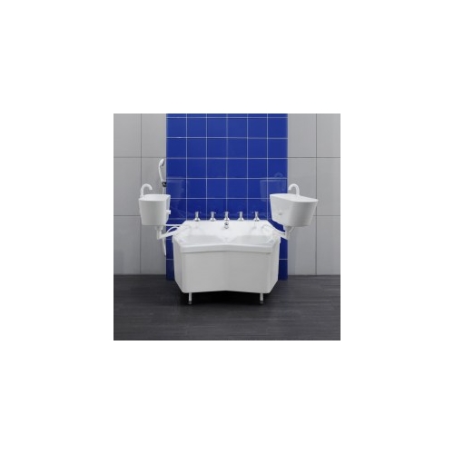 Wanna do czterokomorowych kąpieli naprzemiennych – urządzenie hydroterapeutyczne do terapii kończyn górnych i dolnych.